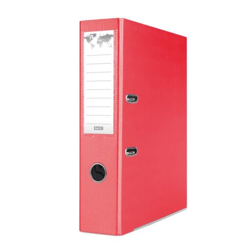 Biblioraft plastifiat Basic, 7.5 cm, colturi metalice, rosu 3 Biblioraft plastifiat Basic, 7.5 cm, colturi metalice, rosu