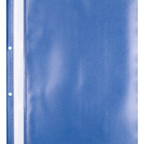 Dosar din plastic cu sina si doua perforatii OFFICE Products, 100/170 microni, Albastru Inchis, Bleumarin