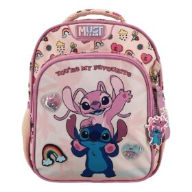 Ghiozdan 27x10x31cm 2 compartimente Stitch&Angel You Are My Favourite