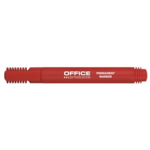Marker permanent OFFICE Products, varf rotund, scriere de 1 – 3 mm, rosu