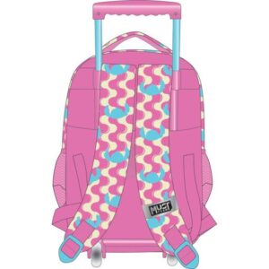 Alternative view of Troller 34x20x44cm 3 compartimente Stitch Pink , Must