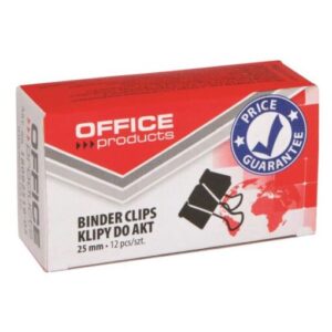 Clips metalic OFFICE Products, 32 mm, 12 bucati, Negru