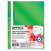 dosar plastic pp cu sina cu gauri grosime 100 170 microni 50 buc set office products verde