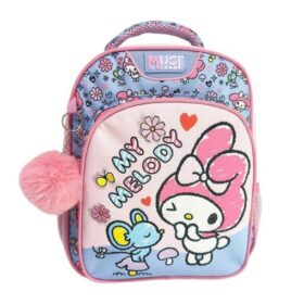 Ghiozdan 27x10x31 cu doua compartimente My Melody Mouse