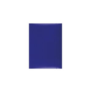 Mapa din carton OFFICE Products, cu elastic vertical, carton 300 gsm, albastru