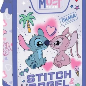 Penar echipat 3 fermoare 12x6x19,5cm Stitch&Angel Ohana