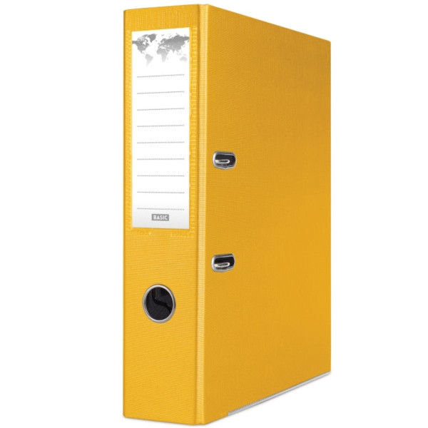 Biblioraft plastifiat Basic, 5 cm, colturi metalice, Galben 3 Biblioraft plastifiat Basic, 5 cm, colturi metalice, Galben