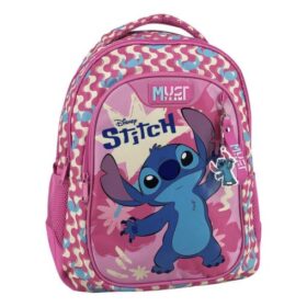 Ghiozdan 32x18x43cm 3 compartimente Stitch Pink Must